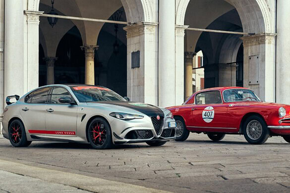 Alfa Romeo alla 1000 Miglia: 50 auto e la Giulia Luna Rossa
