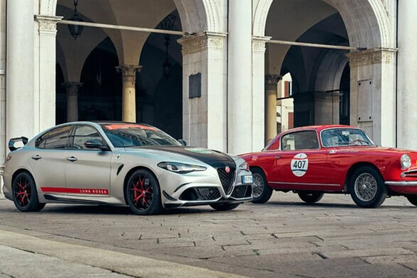 Alfa Romeo alla 1000 Miglia: 50 auto e la Giulia Luna Rossa