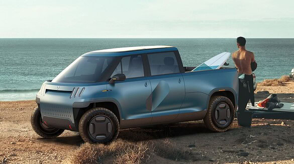 Telo MT1, il pick-up elettrico mini che carica come un Toyota