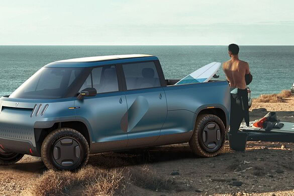 Telo MT1, il pick-up elettrico mini che carica come un Toyota