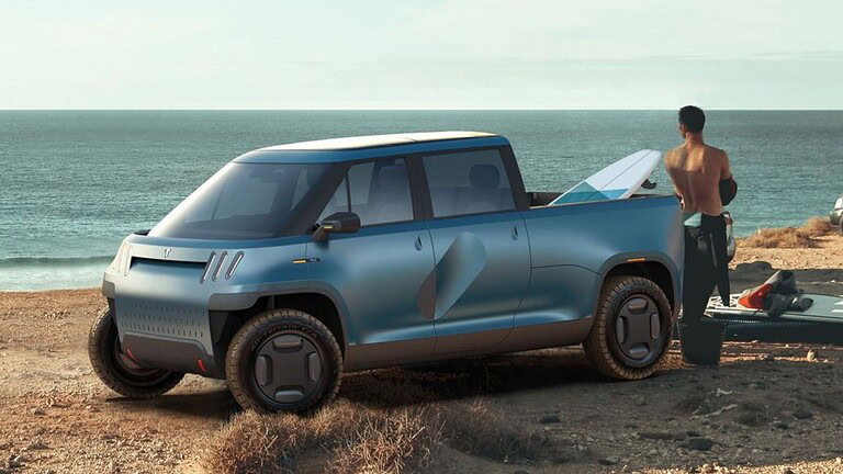 Telo MT1, il pick-up elettrico mini che carica come un Toyota