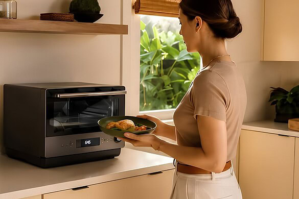 Panasonic addio cibo freddo dentro: il microonde NN-SF57RM senza piatto rotante