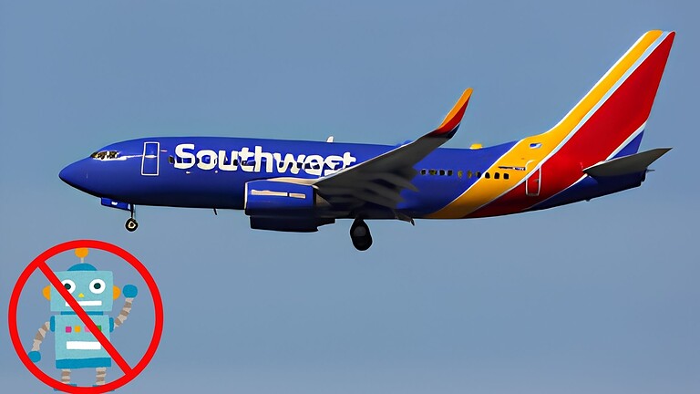 Southwest Airlines vieta i robot umanoidi sui voli dopo il caso Stewie