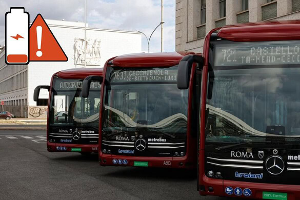 Bus elettrici a Roma, scaricano prima del turno: è già polemica