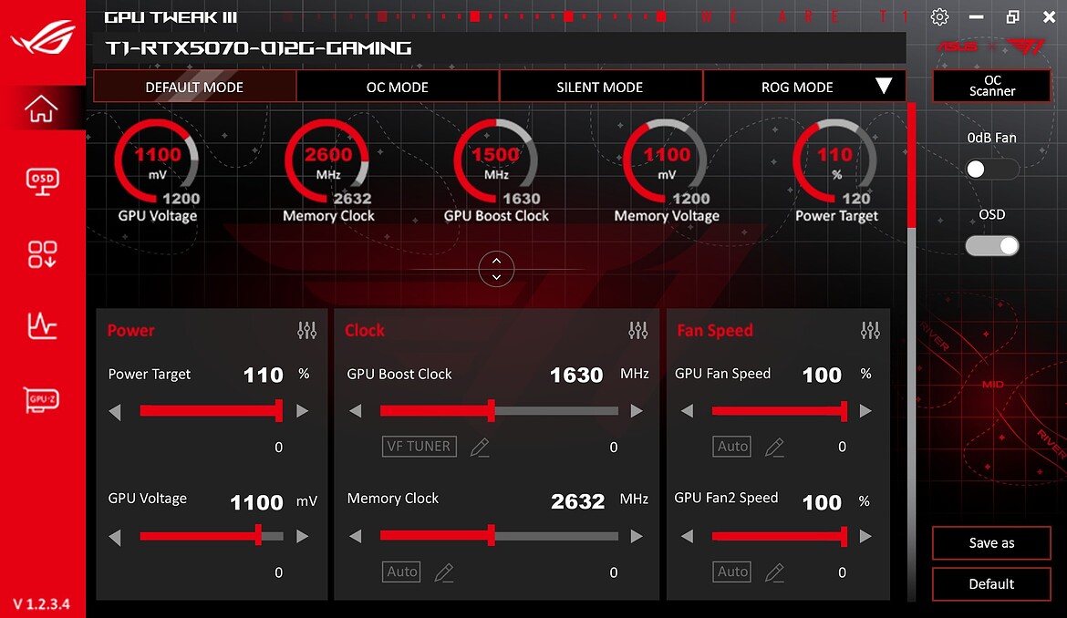 T1-themed GPU Tweak III Interface