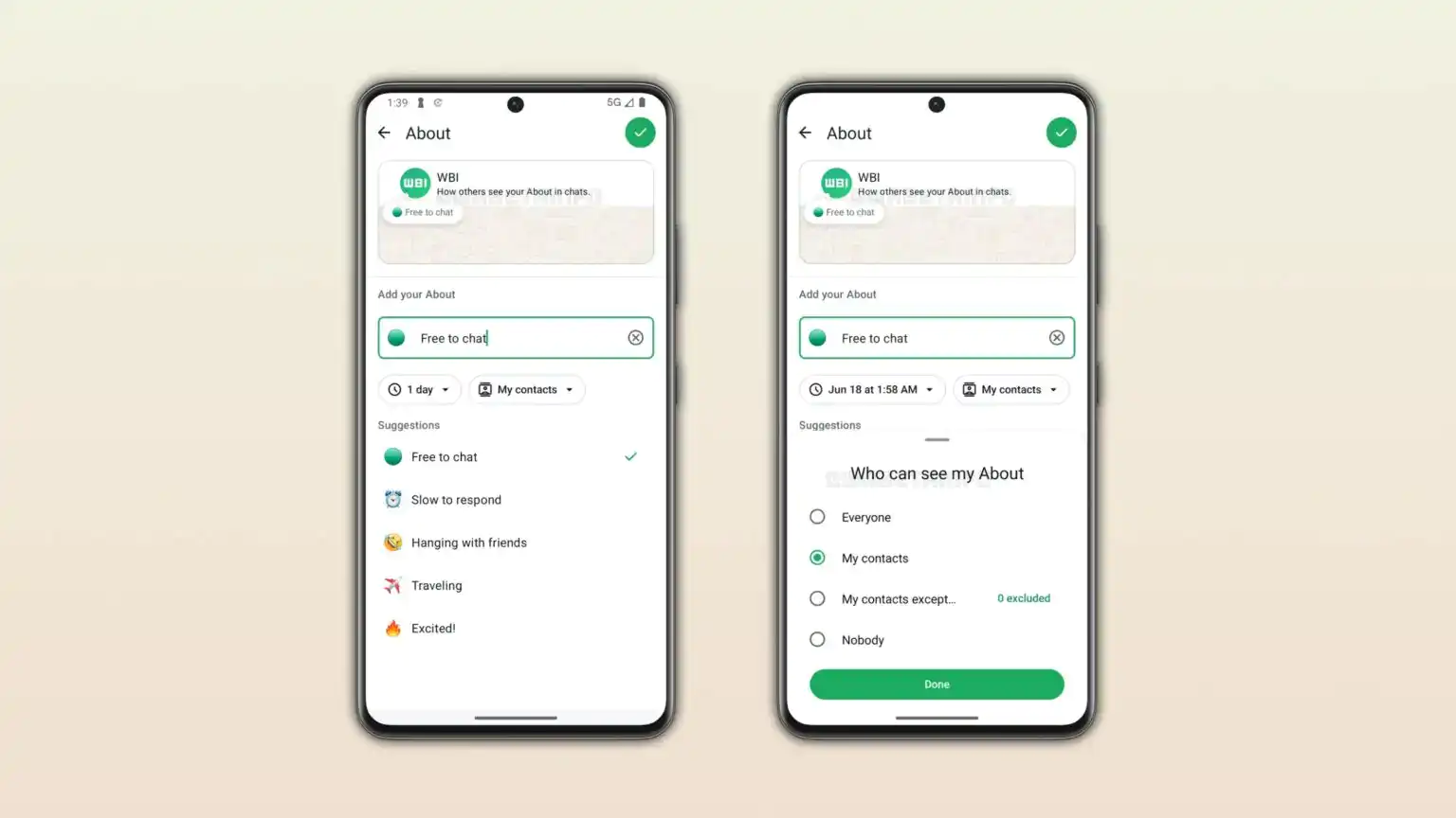 WhatsApp: la sezione Info cambia ancora, arriva l’anteprima in tempo reale su Android