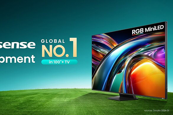 Hisense domina i TV da 100 pollici: quota globale al 55,2% nel Q1 2026