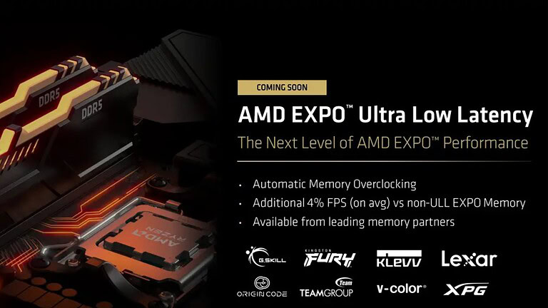 AMD EXPO ULL: la nuova memoria DDR5 che promette +15% nei giochi