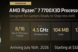 Ryzen 7 7700X3D: la CPU gaming di AMD che costa solo 305 euro