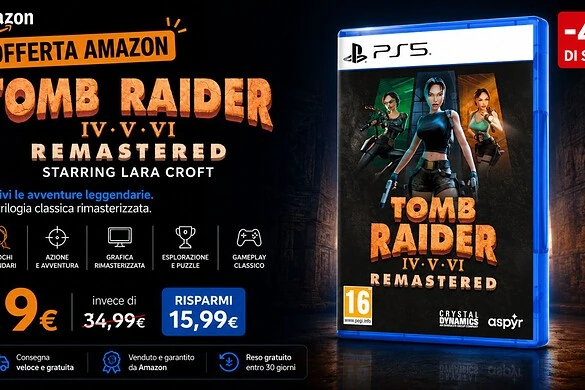 Tomb Raider IV-VI Remastered in offerta lampo su Amazon: prezzo top