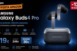Samsung Galaxy Buds4 Pro in offerta su Amazon: prezzo e sconto col coupon