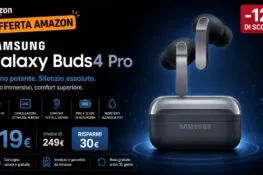 Samsung Galaxy Buds4 Pro in offerta su Amazon: prezzo e sconto col coupon