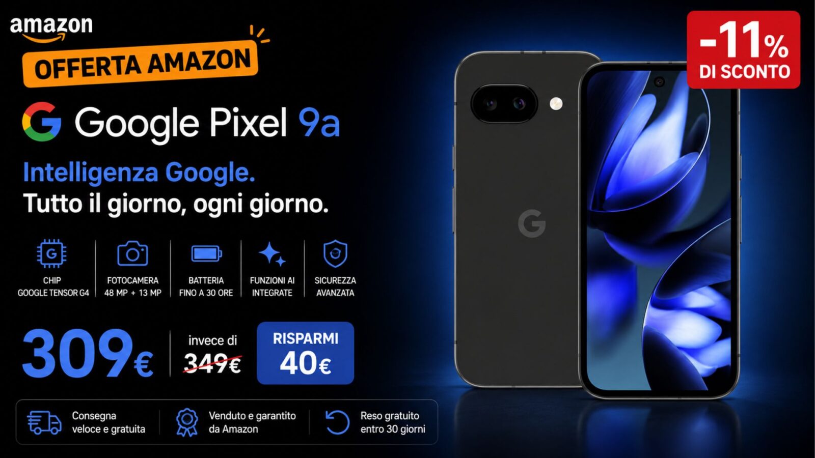 Google Pixel 9A Al Minimo Storico: 309€ Con Tensor G4 E 6 Anni Di Update
