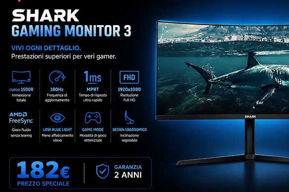 Monitor gaming ultrawide 34″ a meno di 190€: l’offerta Amazon da non perdere