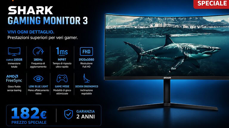 Monitor gaming ultrawide 34" a meno di 190€: l'offerta Amazon da non perdere