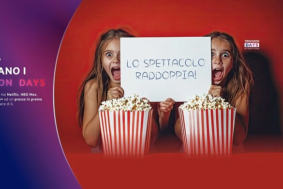 TimVision Days Estate: promo 12 mesi su Netflix, HBO Max e Disney+