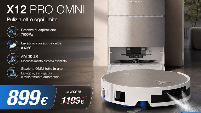 ECOVACS DEEBOT X12 PRO OMNI in offerta su Amazon a 899€