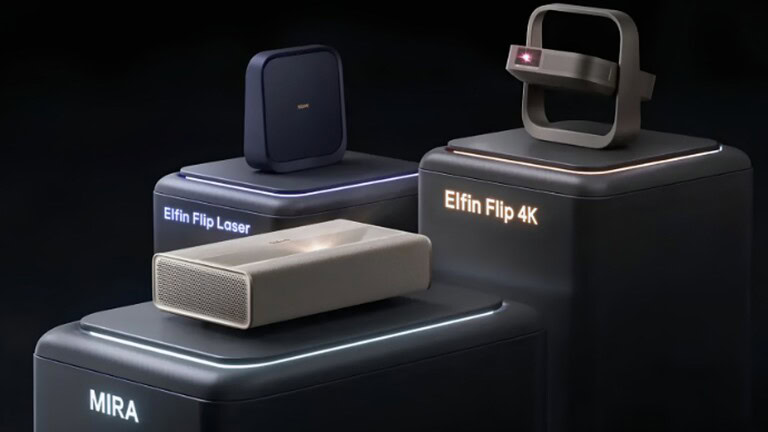 Proiettori XGIMI, arrivano Elfin Flip Laser, 4K e MIRA a tiro ultra corto