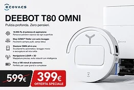 ECOVACS DEEBOT T80 in offerta su Amazon: aspira e lava a 399 euro