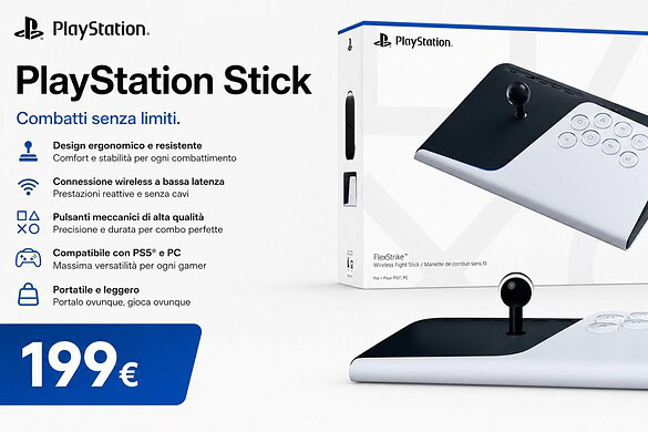 PlayStation FlexStrike, l’arcade stick ufficiale Sony è in preordine su Amazon