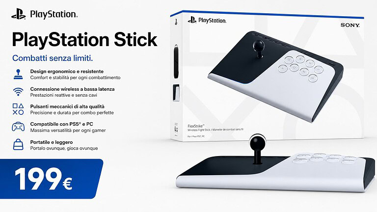 PlayStation FlexStrike, l'arcade stick ufficiale Sony è in preordine su Amazon