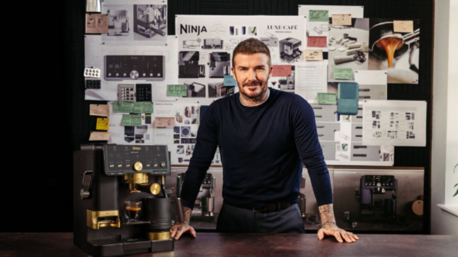 Ninja lancia la macchina da caffè firmata David Beckham
