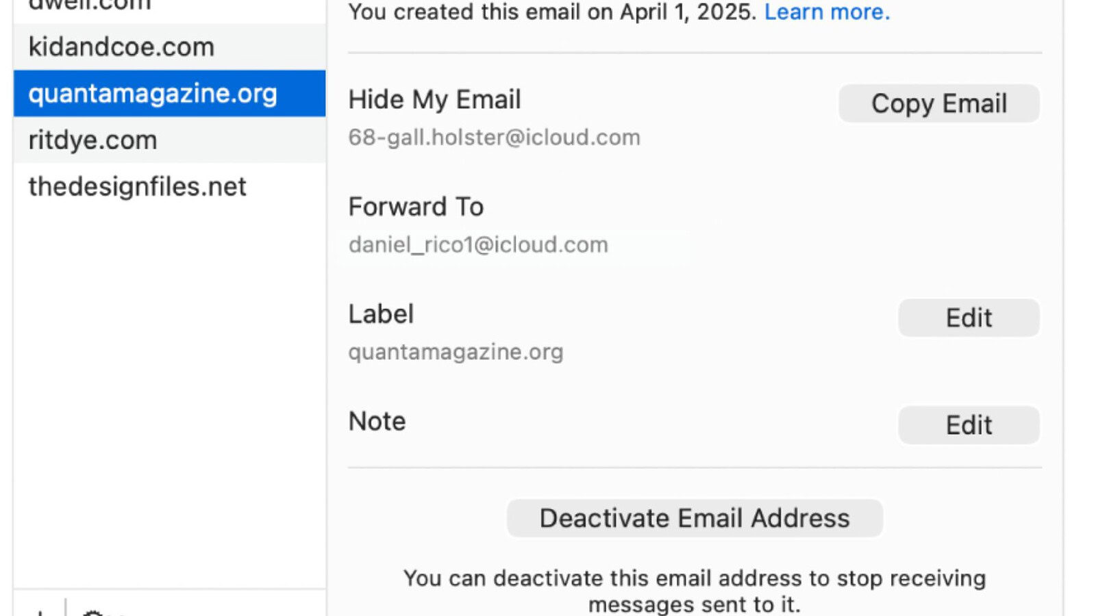 Hide My Email di Apple cambia: addio anonimato con il nuovo dominio