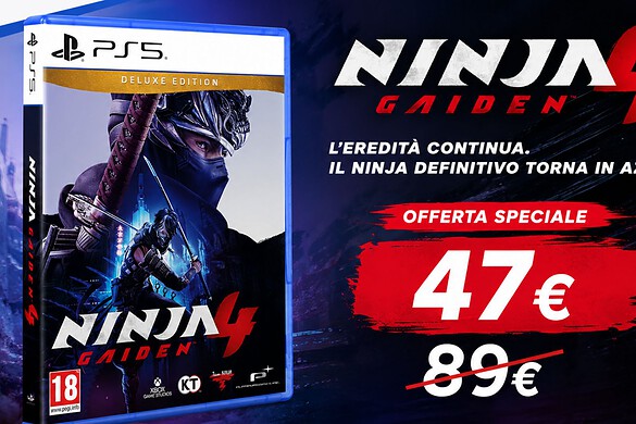 NINJA GAIDEN 4 Deluxe Edition per PS5 crolla a 47€ su Amazon: -48%