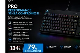 Logitech G PRO TKL crolla a 79,99€ su Amazon: sconto del 41%