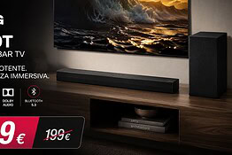 LG S40T in offerta su Amazon: soundbar 2.1 da 300W a 119 euro