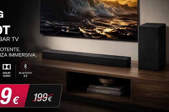 LG S40T in offerta su Amazon: soundbar 2.1 da 300W a 119 euro