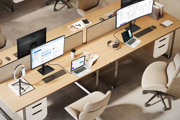 AOC lancia i monitor E4 per le PMI con garanzia di 5 anni