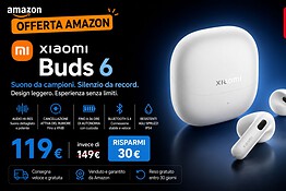 Xiaomi Buds 6 in offerta su Amazon: ANC e 35 ore di autonomia