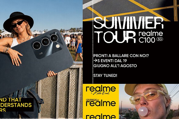 realme Summer Tour 2026: cinque tappe in Italia per scoprire realme 16 Pro Series e C100 5G