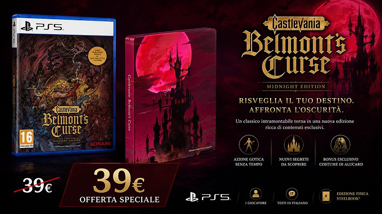 Castlevania: Belmont's Curse, la Midnight Edition è già prenotabile su Amazon