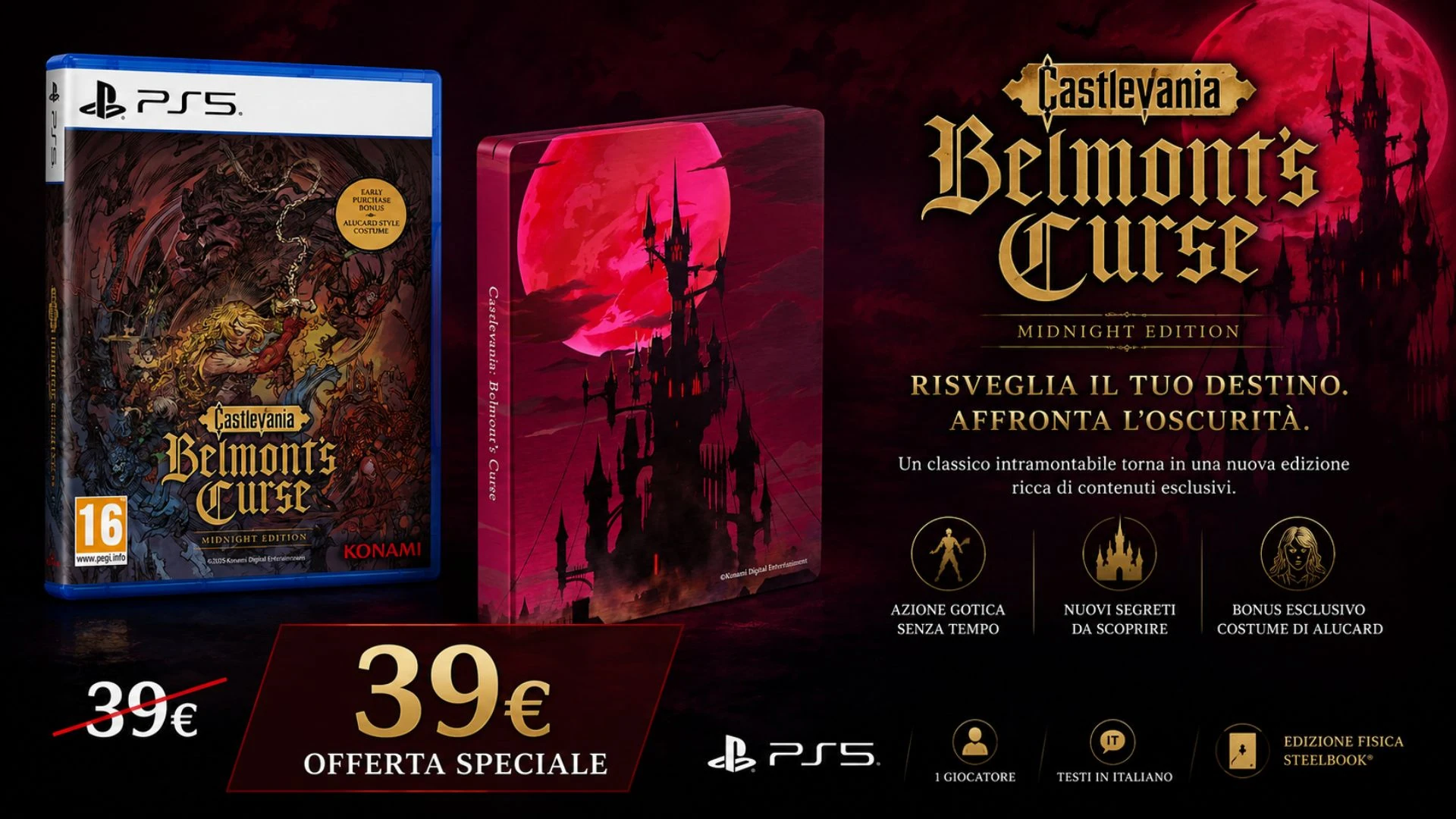 Castlevania: Belmont's Curse, la Midnight Edition è già prenotabile su Amazon