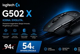 Logitech G G502 X in offerta su Amazon: mouse gaming a 54,98€