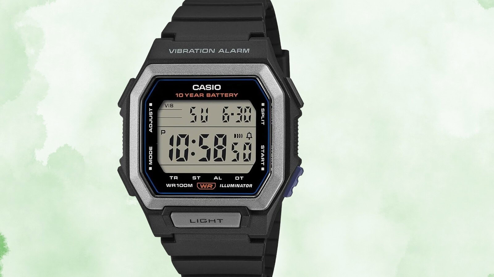Casio W-738H-1AV, l'orologio con batteria che dura fino a 10 anni