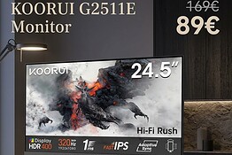 Monitor KOORUI G2511E, Fast IPS e 320Hz a meno di 90 euro