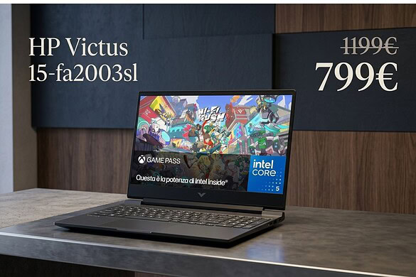 HP Victus 15 con RTX 5050 crolla a 799€ su Amazon: sconto del 33%