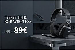 Corsair HS80 RGB Wireless in sconto del 40% su Amazon: Dolby Atmos a 89,99€