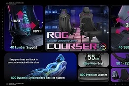 ASUS ROG Courser e Core sono ufficiali: nuove sedie gaming ergonomiche