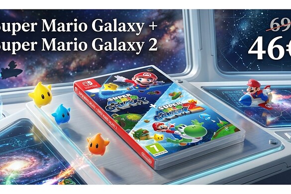 Super Mario Galaxy, la raccolta è in sconto su Amazon: l’offerta da non perdere