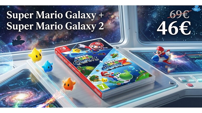 Super Mario Galaxy, la raccolta è in sconto su Amazon: l'offerta da non perdere