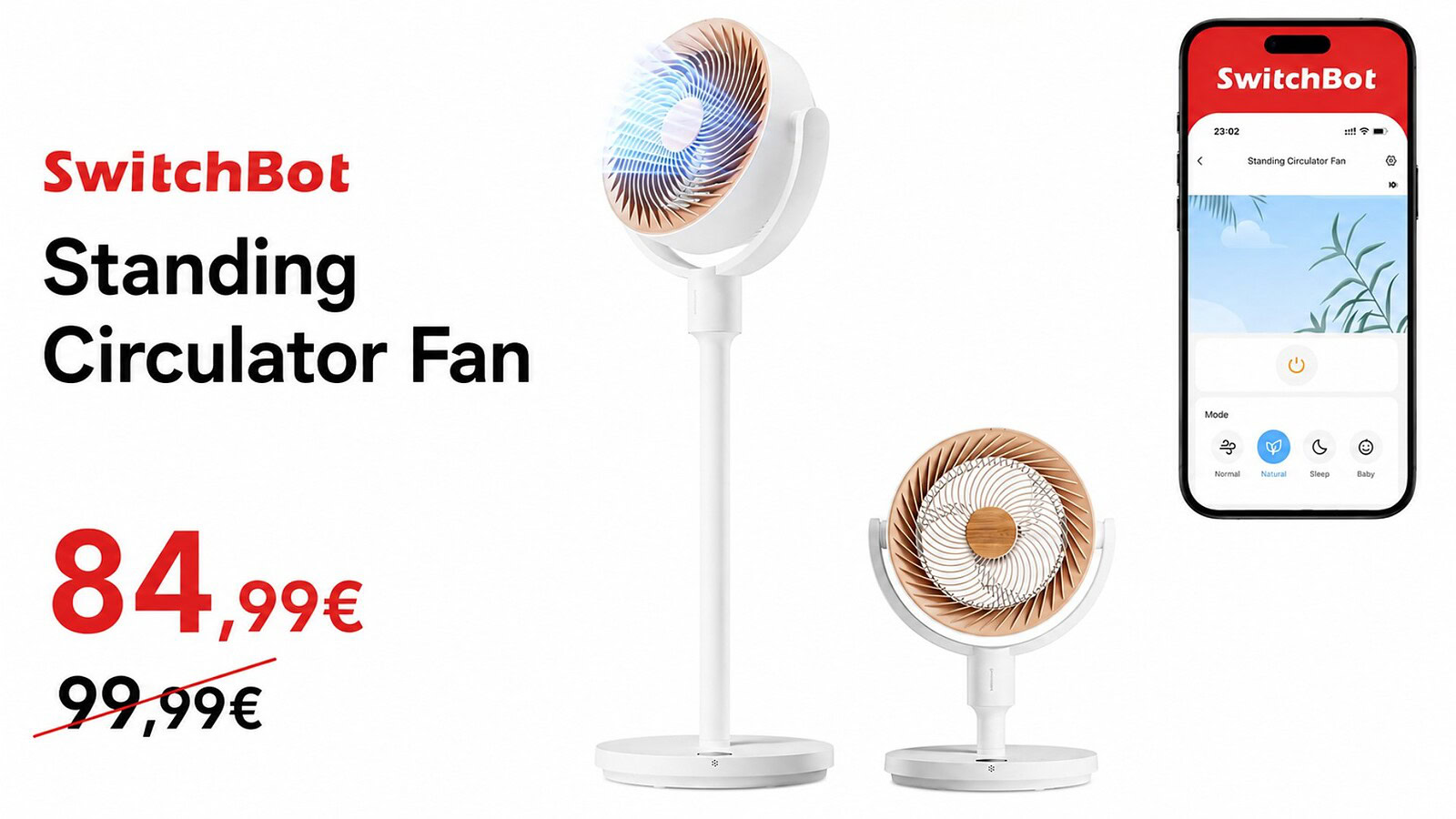 SwitchBot Standing Circulator Fan in offerta per il Prime Day 2026
