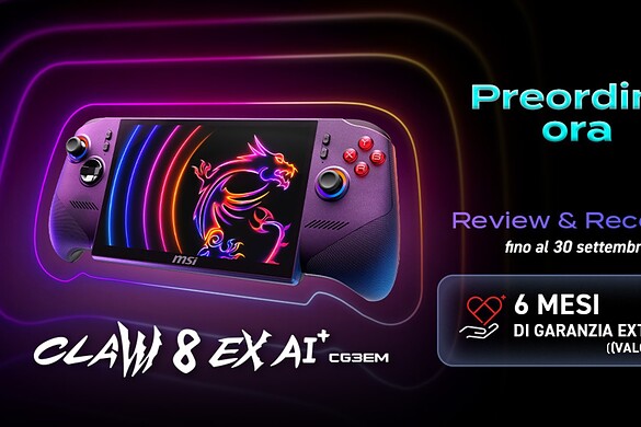 MSI Claw 8 EX AI+ debutta in Italia con gaming AI e potenza portatile