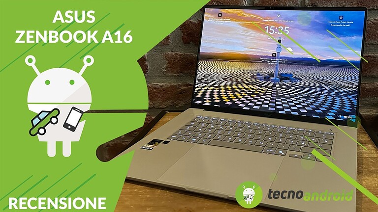 ASUS Zenbook A16: il 16 pollici ultraportatile con Snapdragon X2 e OLED 3K - Recensione