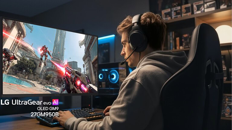 LG UltraGear evo AI 27GM950B debutta in Italia: monitor con Mini LED e IA