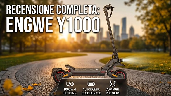 ENGWE Y1000 la recensione del monopattino da 2400W che si crede uno scooter