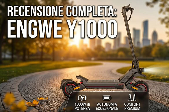 ENGWE Y1000 la recensione del monopattino da 2400W che si crede uno scooter